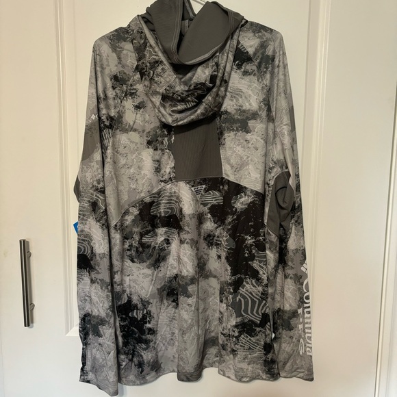 Men’s Columbia Super Terminal Tackle Vent Hoodie|XL| Cool Grey Deepwaters Camo - Picture 5 of 16